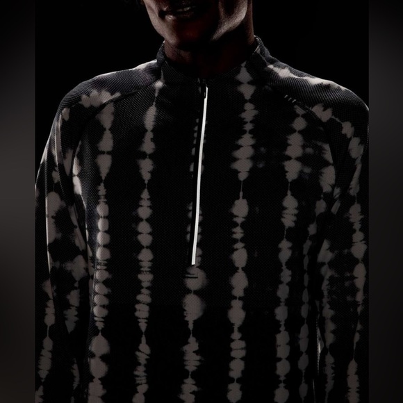 Mens Lululemon Metal Vent Tech Half-Zip 2.0 Black/White Long Sleeve Size Small - Picture 4 of 12